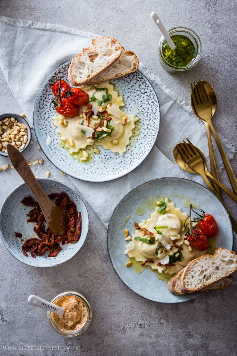 Mein Rezept für selbstgemachte Ravioli mit Ziegenfrischkäse ... Mein Rezept für selbstgemachte Ravioli mit Ziegenfrischkäse ...